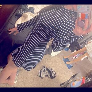 Navy and white stripped Urban Outfitters Dress